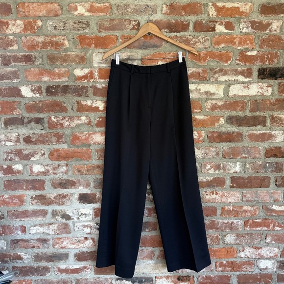 Brooks Brothers Dark Navy Wide Leg Trouser Size 6‎ - Picture 1 of 6
